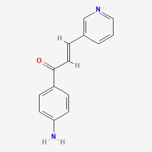 molecular formula C14H12N2O B1311113 (2E)-1-(4-Aminophenyl)-3-pyridin-3-YL-prop-2-EN-1-one CAS No. 64908-88-9