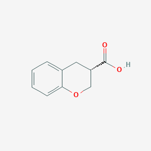 molecular formula C10H10O3 B1311124 (S)-Chroman-3-carboxylic acid CAS No. 1260611-90-2