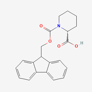 molecular formula C21H21NO4 B1311144 (r)-1-(((9h-Fluoren-9-yl)methoxy)carbonyl)piperidine-2-carboxylic acid CAS No. 101555-63-9