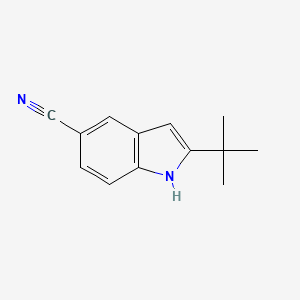 molecular formula C13H14N2 B1311145 2-tert-butyl-1H-indole-5-carbonitrile CAS No. 900640-47-3