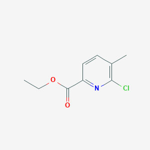 molecular formula C9H10ClNO2 B1311155 Ethyl 6-chloro-5-methylpicolinate CAS No. 178421-21-1
