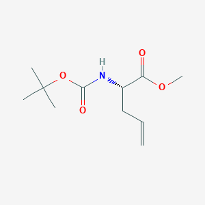 molecular formula C11H19NO4 B1311157 (S)-Methyl 2-((tert-butoxycarbonyl)amino)pent-4-enoate CAS No. 89985-87-5