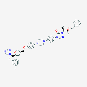 molecular formula C44H48F2N8O4 B131116 Benzylposaconazole CAS No. 170985-86-1