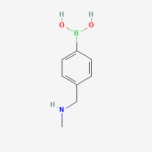 molecular formula C8H12BNO2 B1311162 (4-((Methylamino)methyl)phenyl)boronic acid CAS No. 518336-26-0