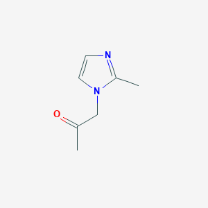 molecular formula C7H10N2O B1311165 1-(2-甲基-1H-咪唑-1-基)丙酮 CAS No. 31964-03-1