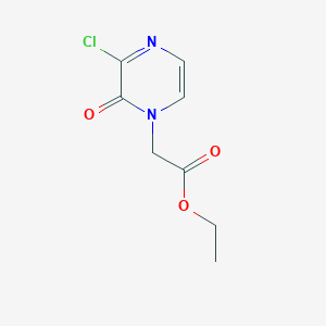 molecular formula C8H9ClN2O3 B1311178 Ethyl 2-(3-chloro-2-oxopyrazin-1(2H)-yl)acetate CAS No. 1194374-11-2