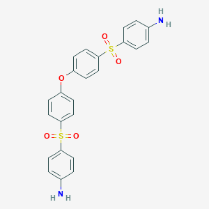 molecular formula C24H20N2O5S2 B131118 4,4'-Oxybis[p-(phenylsulfonylaniline)] CAS No. 54616-64-7
