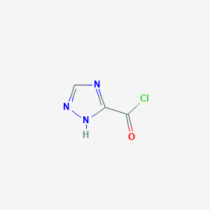 molecular formula C3H2ClN3O B1311181 1H-1,2,4-triazole-5-carbonyl chloride CAS No. 60469-67-2