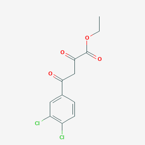 molecular formula C12H10Cl2O4 B1311190 Ethyl 4-(3,4-dichlorophenyl)-2,4-dioxobutanoate CAS No. 93618-67-8