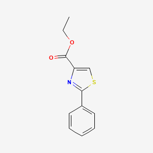 molecular formula C12H11NO2S B1311197 ETHYL 2-PHENYLTHIAZOLE-4-CARBOXYLATE CAS No. 59937-01-8
