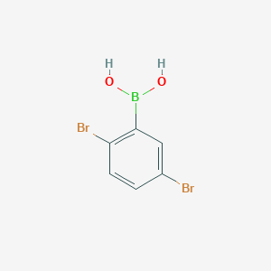 molecular formula C6H5BBr2O2 B1311200 2,5-Dibromophenylboronic acid CAS No. 1008106-93-1