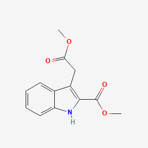 molecular formula C13H13NO4 B1311219 methyl 3-(2-methoxy-2-oxoethyl)-1H-indole-2-carboxylate CAS No. 156362-00-4