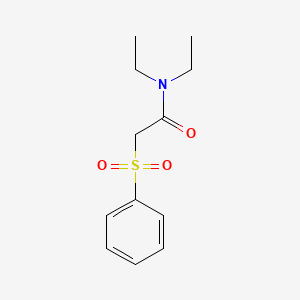 2-(benzenesulfonyl)-N,N-diethylacetamide