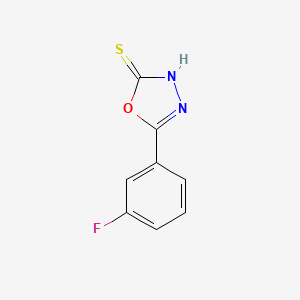 molecular formula C8H5FN2OS B1311226 5-(3-Fluorophenyl)-1,3,4-oxadiazole-2-thiol CAS No. 203268-63-7
