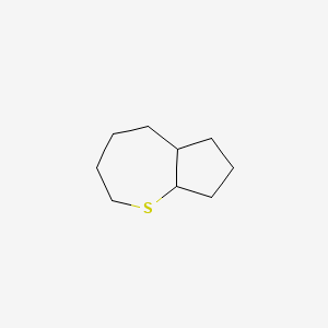 molecular formula C9H16S B13112373 Octahydro-2H-cyclopenta[b]thiepine CAS No. 62737-91-1