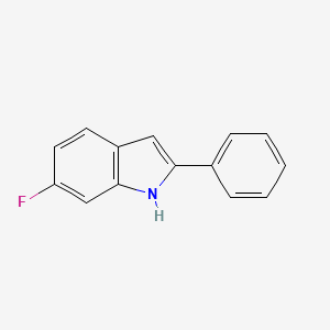 molecular formula C14H10FN B1311257 6-fluoro-2-phenyl-1H-indole CAS No. 255724-72-2