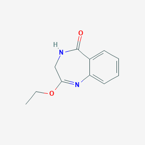 molecular formula C11H12N2O2 B131126 2-Ethoxy-3,4-dihydro-5H-1,4-benzodiazepin-5-one CAS No. 142114-85-0