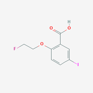 molecular formula C9H8FIO3 B1311269 2-(2-Fluoroethoxy)-5-iodobenzoic acid CAS No. 193882-73-4