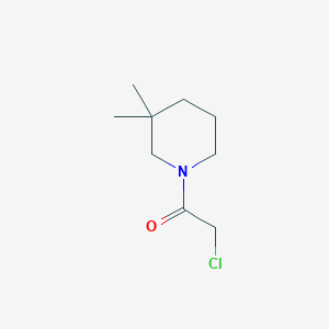 molecular formula C9H16ClNO B131127 2-Chloro-1-(3,3-dimethylpiperidin-1-yl)ethan-1-one CAS No. 158890-25-6