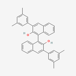 molecular formula C36H30O2 B1311272 (S)-3,3'-Bis(3,5-dimethylphenyl)-1,1'-bi-2-napthalene]-2,2'-diol CAS No. 435327-17-6