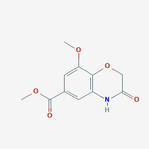 methyl 8-methoxy-3-oxo-3,4-dihydro-2H-1,4-benzoxazine-6-carboxylate