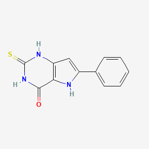 2-mercapto-6-phenyl-5H-pyrrolo[3,2-d]pyrimidin-4-ol