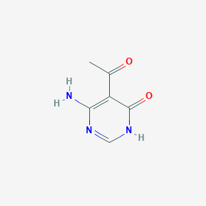 molecular formula C6H7N3O2 B13112927 1-(4-Amino-6-hydroxypyrimidin-5-yl)ethanone 