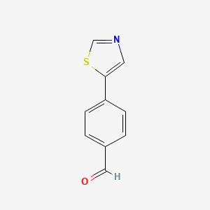 molecular formula C10H7NOS B1311293 4-(1,3-Thiazol-5-yl)benzaldehyde CAS No. 198904-40-4