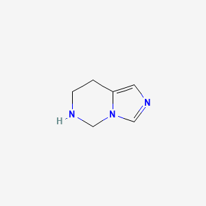 molecular formula C6H9N3 B13112939 5,6,7,8-Tetrahydroimidazo[1,5-c]pyrimidine CAS No. 503867-72-9