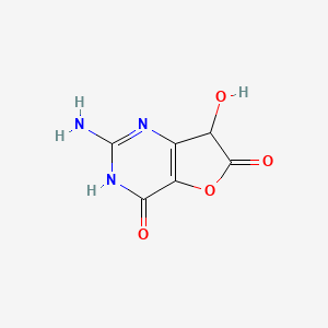 molecular formula C6H5N3O4 B13113044 2-Amino-7-hydroxyfuro[3,2-d]pyrimidine-4,6(3H,7H)-dione 
