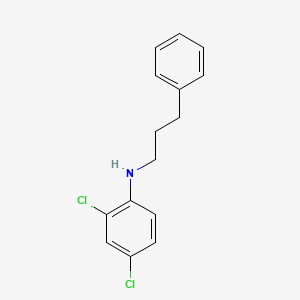 molecular formula C15H15Cl2N B1311306 N-(Phenylpropyl)-2,4-dichloroaniline CAS No. 774160-67-7