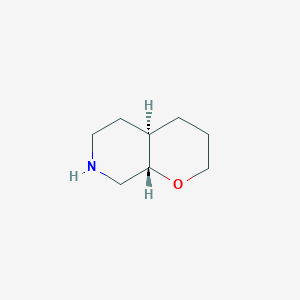 molecular formula C8H15NO B13113095 rel-(4aR,8aS)-Octahydro-2H-pyrano[2,3-c]pyridine 