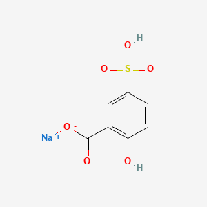 molecular formula C7H5NaO6S B13113123 Sodium 5-sulfosalicylate 