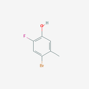molecular formula C7H6BrFO B1311332 4-Bromo-2-fluoro-5-methylphenol CAS No. 550400-07-2