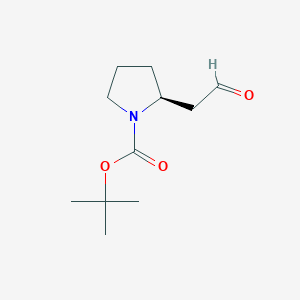 molecular formula C11H19NO3 B1311335 (S)-叔丁基 2-(2-氧代乙基)吡咯烷-1-羧酸酯 CAS No. 198493-30-0