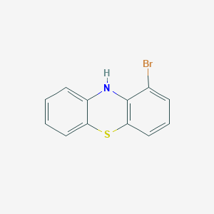 molecular formula C12H8BrNS B13113362 1-bromo-10H-phenothiazine 