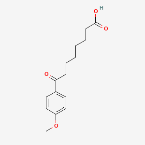 B1311343 8-(4-Methoxyphenyl)-8-oxooctanoic acid CAS No. 22811-92-3