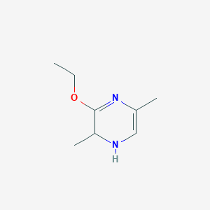 molecular formula C8H14N2O B13113440 3-Ethoxy-2,5-dimethyl-1,2-dihydropyrazine 
