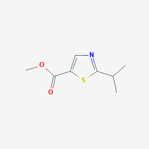 molecular formula C8H11NO2S B13113446 Methyl2-isopropylthiazole-5-carboxylate 