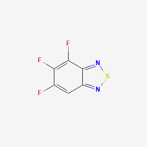 molecular formula C6HF3N2S B13113490 2,1,3-Benzothiadiazole,4,5,6-trifluoro- 