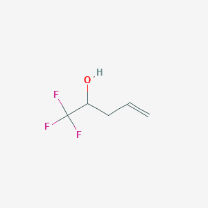 molecular formula C5H7F3O B1311352 1,1,1-Trifluoropent-4-en-2-ol CAS No. 77342-37-1