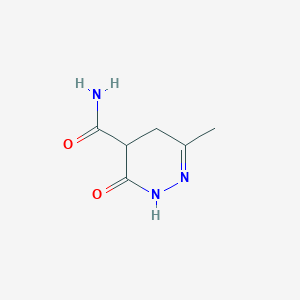 molecular formula C6H9N3O2 B13113537 6-Methyl-3-oxo-2,3,4,5-tetrahydropyridazine-4-carboxamide 