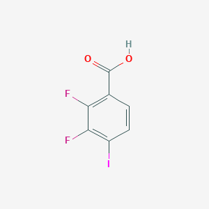 molecular formula C7H3F2IO2 B1311362 2,3-二氟-4-碘苯甲酸 CAS No. 501433-05-2