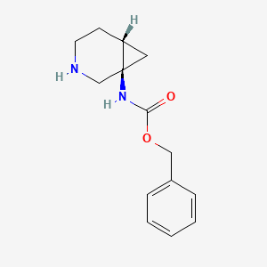 molecular formula C14H18N2O2 B13113646 Benzyl ((1R,6R)-3-azabicyclo[4.1.0]heptan-1-yl)carbamate 