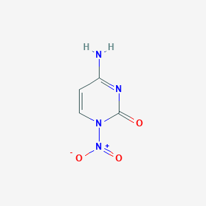 molecular formula C4H4N4O3 B13113651 4-Amino-1-nitropyrimidin-2-one 