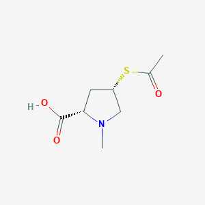 (2S,4S)-4-(acetylthio)-1-methylpyrrolidine-2-carboxylic acid