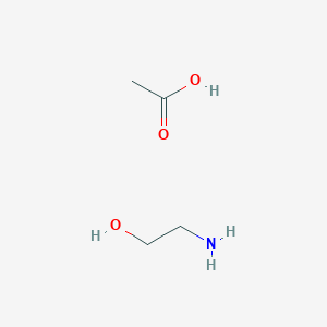 molecular formula C4H11NO3 B13113740 Ethanolamine acetate CAS No. 54300-24-2