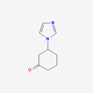 molecular formula C9H12N2O B1311382 3-(1H-imidazol-1-yl)cyclohexanone CAS No. 505062-29-3