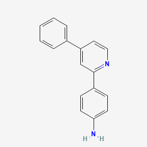 molecular formula C17H14N2 B13113828 4-(4-Phenylpyridin-2-yl)aniline 
