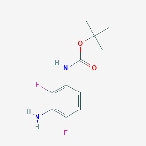 molecular formula C11H14F2N2O2 B1311390 tert-Butyl (3-amino-2,4-difluorophenyl)carbamate CAS No. 208166-48-7